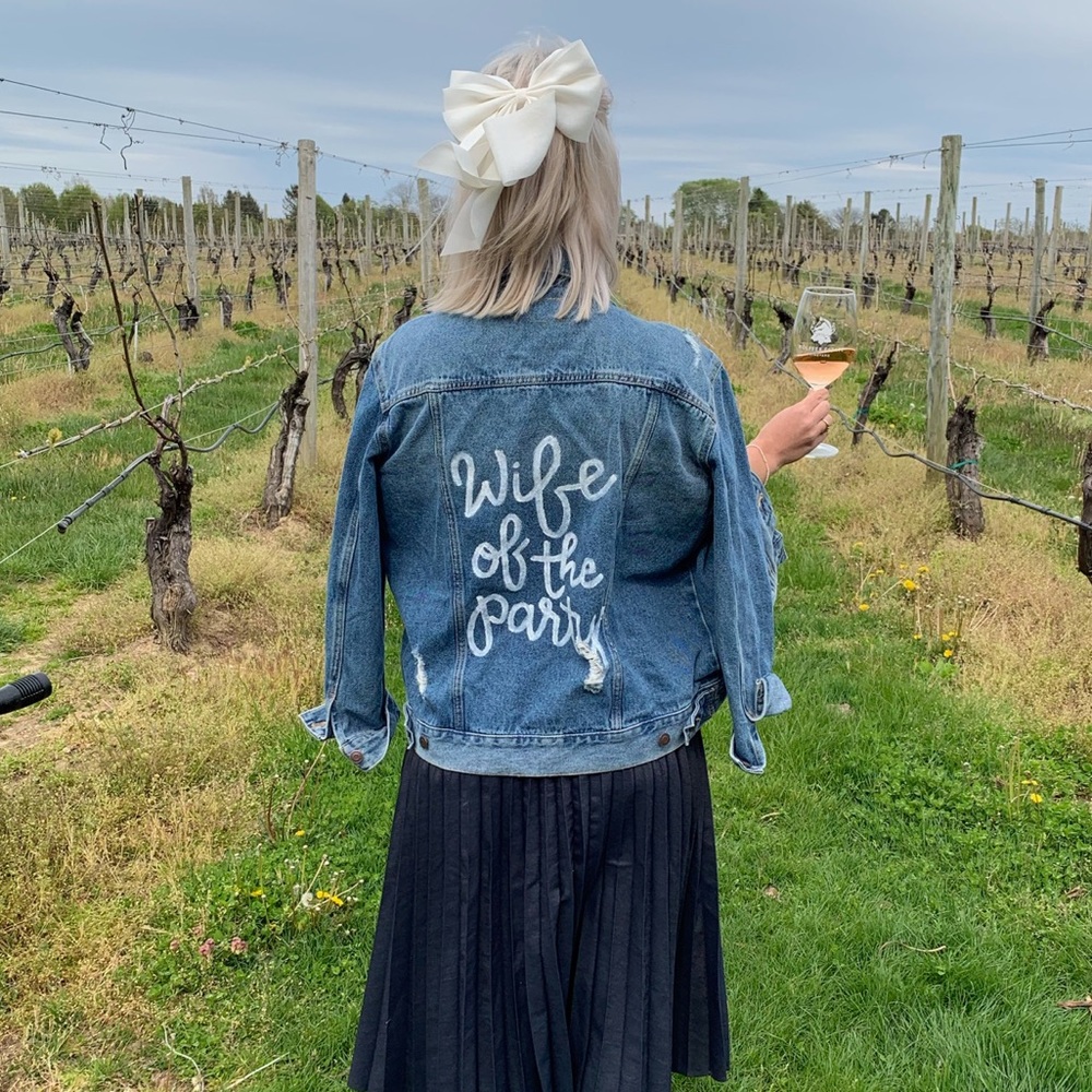 Wife of the party denim jacket
